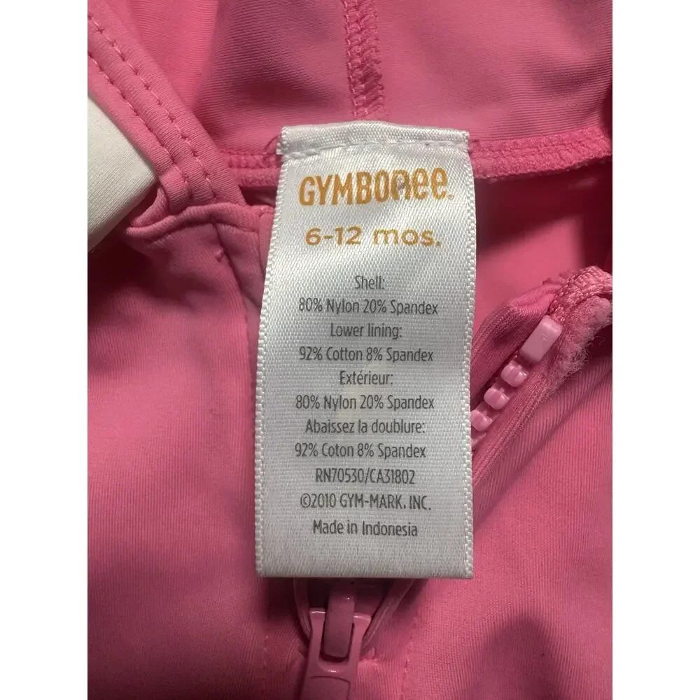 Gymboree Baby Girl Flower Hood Rash Guard Swim Top Pink 6-12 Months